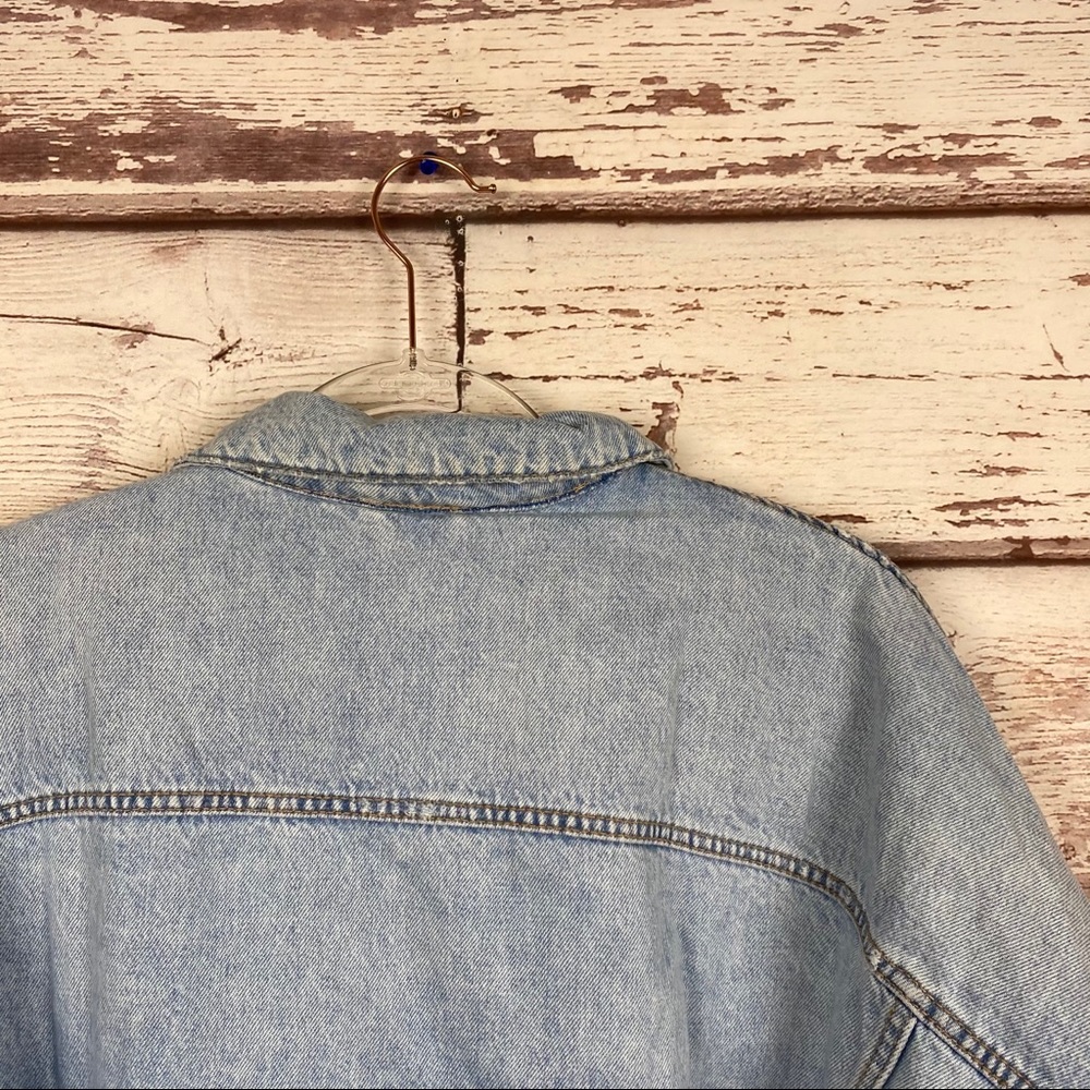 NWT Zara Oversize Denim Jacket w/ Faux Shearling - Picture 13 of 16